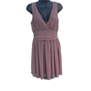 Charolotte Russe Sleeveless Strapless Cocktail Zip Closure Size Small Pink Dress